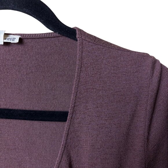 Wilfred Free (Aritzia) Katsia Long Sleeve Wrap Top (Purple) - Size XS - Picture 3 of 8